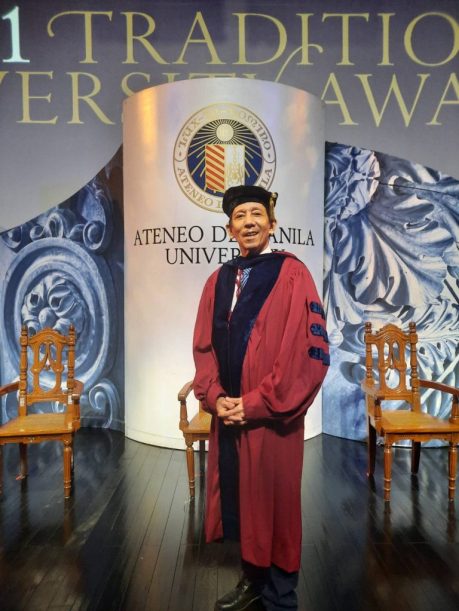 Ricky at the Traditional University Awards.